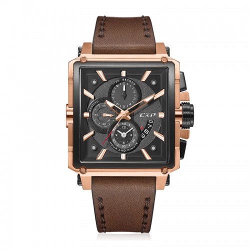 Expedition 6618 Rosegold Brown Leather MCLBRBA